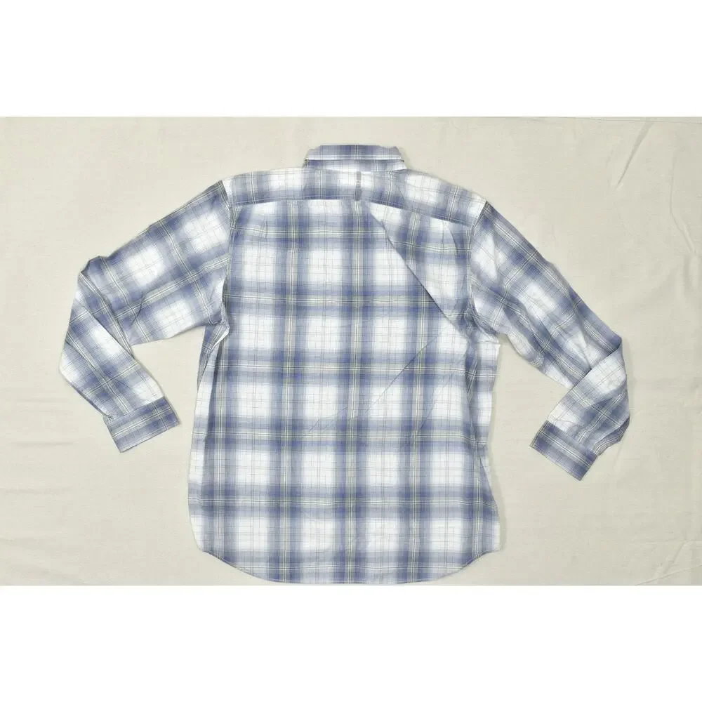 Banana Republic Men's Slim Fit Plaid Shirt Big & Tall Size XXL Pockets